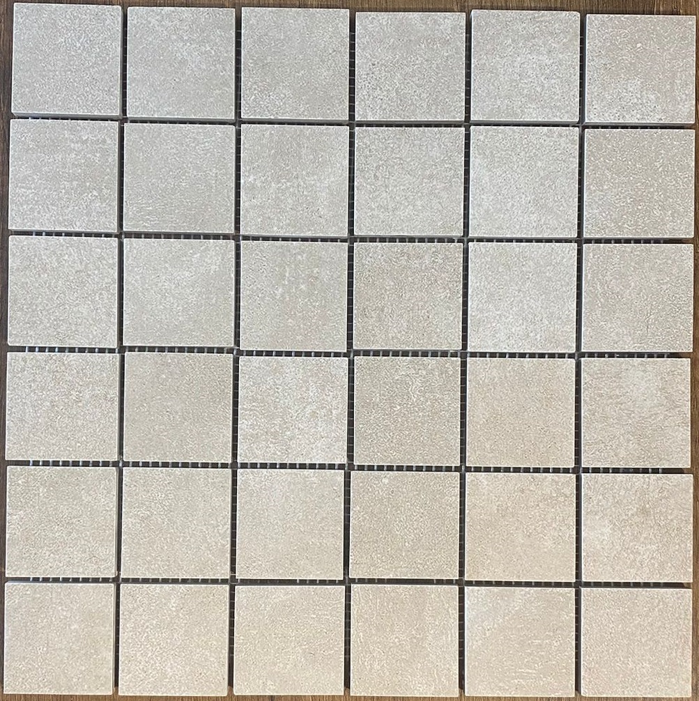 Cephe Seramiği CYBELE 5X5 CEMENTO MARFIL MOZAIK(12 adet/kutu)